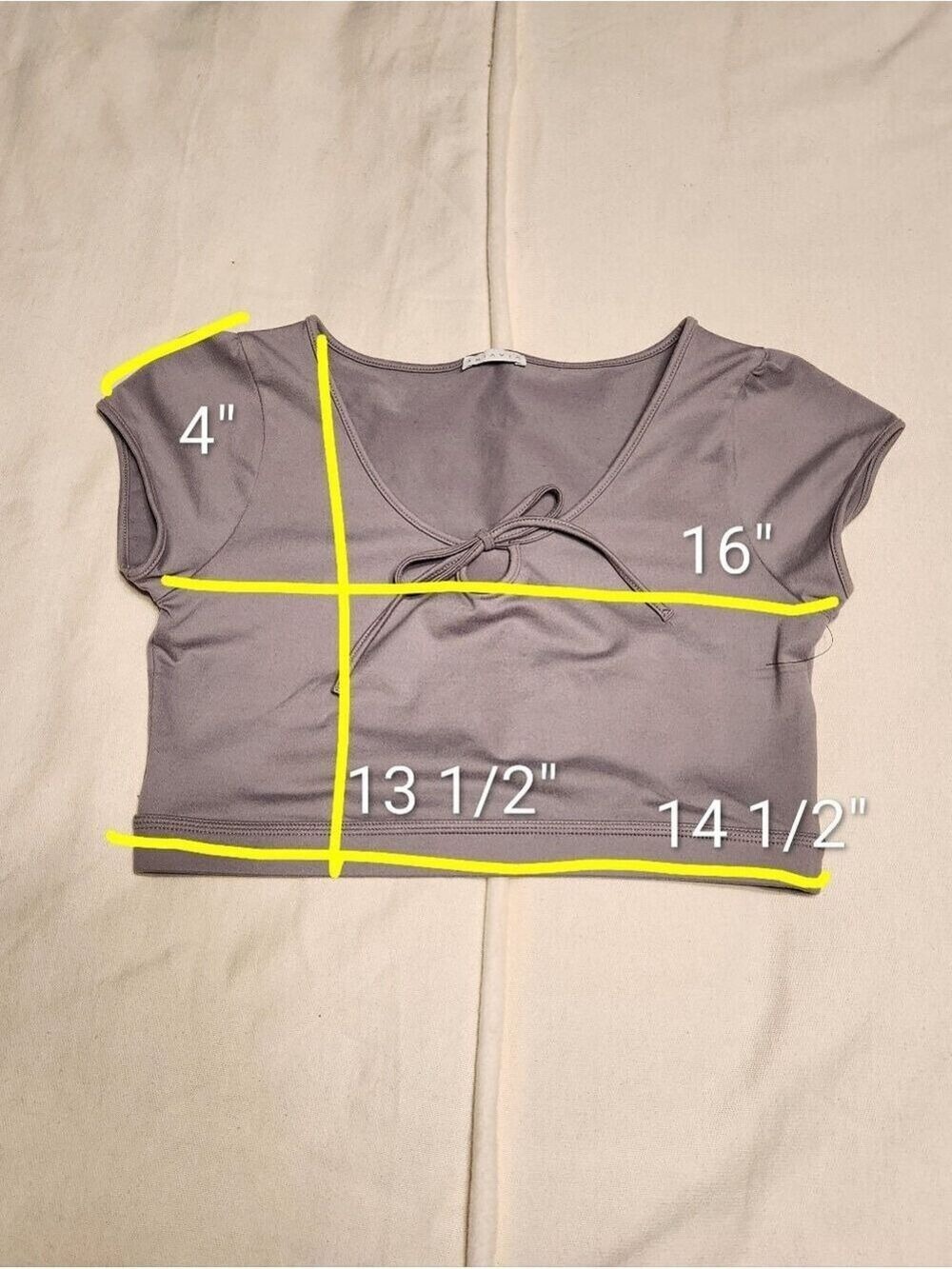 Briavia Grey Knit Top Large - Picture 7 of 7